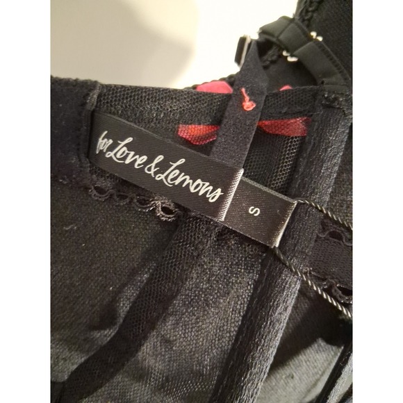 VS For Love And Lemons strappy bustier NWT Small floral embroidered - Picture 10 of 11